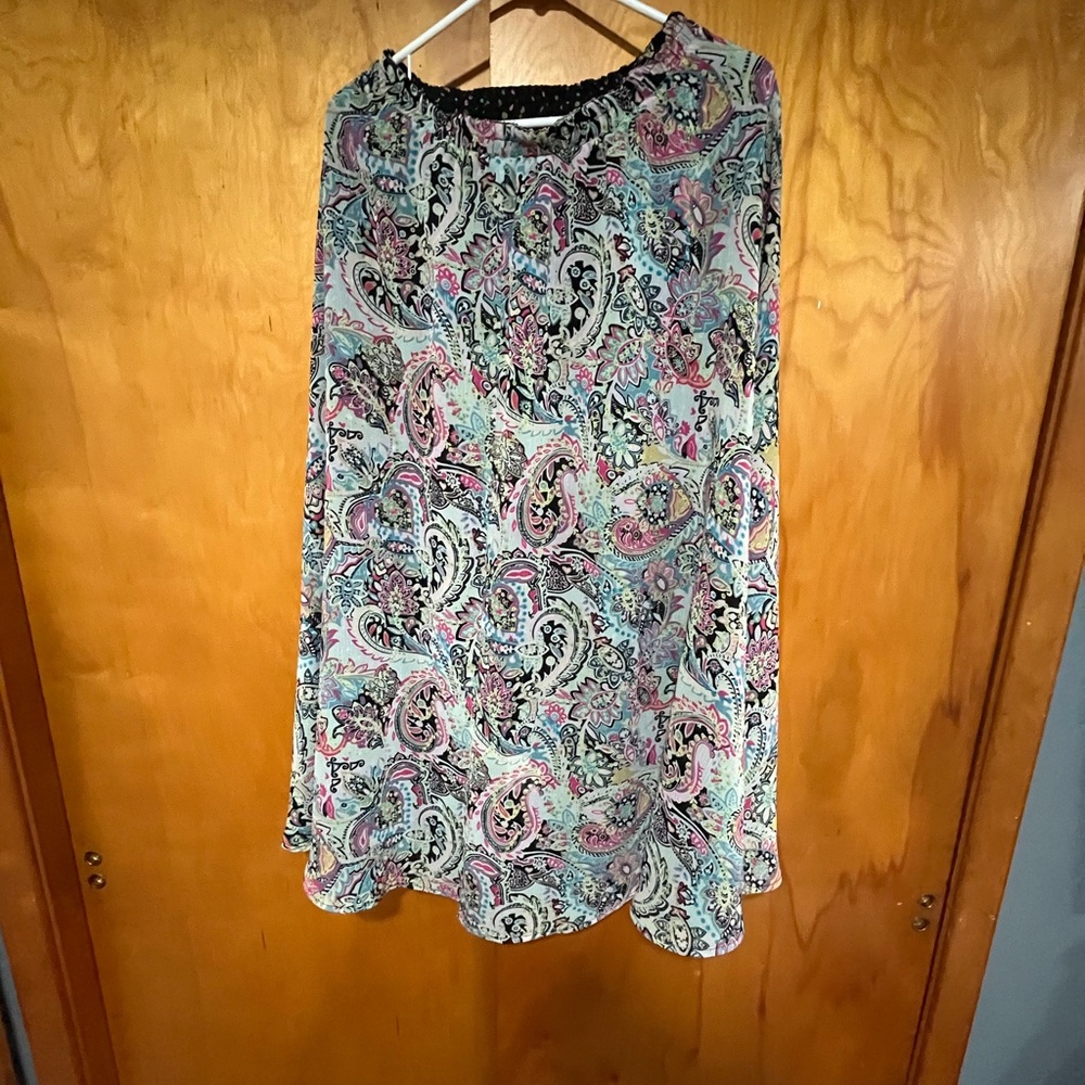 Reversible Floral Paisley Women's Skirt